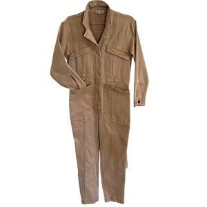 Alex Mill Khaki Long Sleeve Jumpsuit/ Romper Size Small